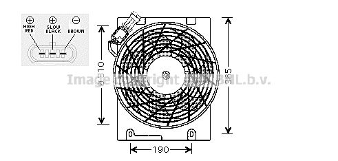 AVA QUALITY COOLING Ventilaator,mootorijahutus OL7508
